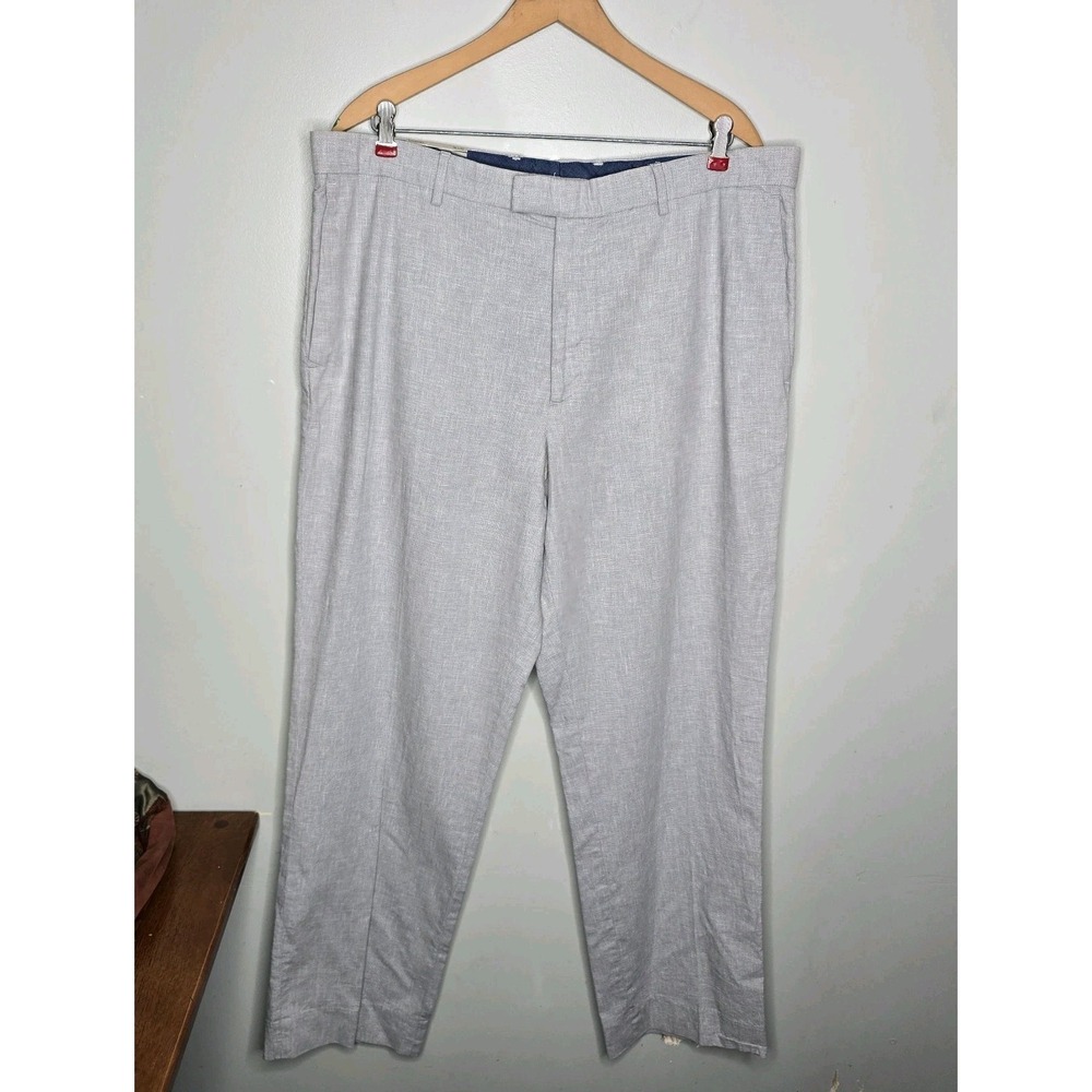 Banana Republic Mens Linen Blend Standard Fit Pants Blue 36x32 NEW $89.99